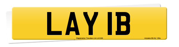 Registration number LAY 1B